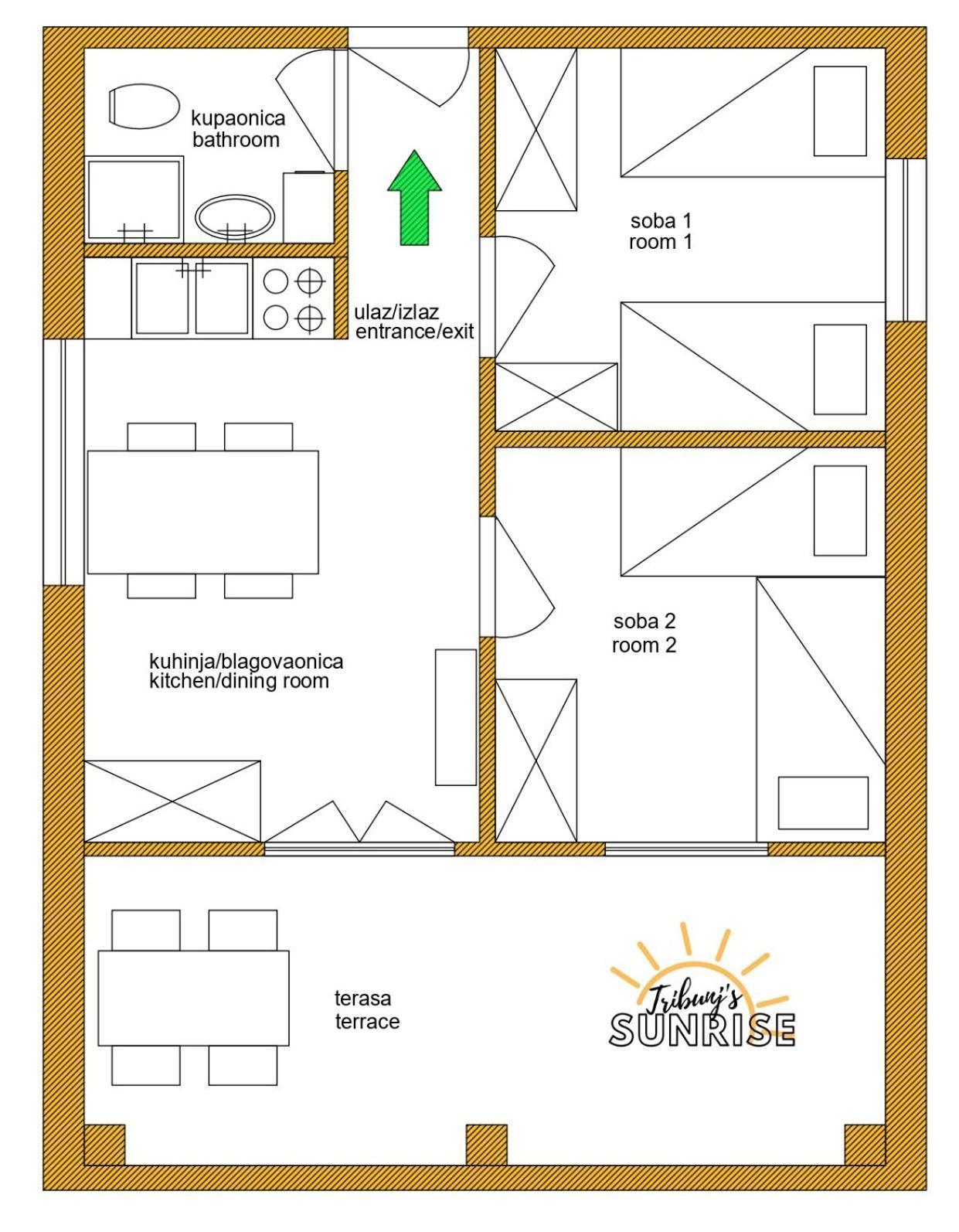 Tribunj Sunrise Apartment Exterior foto
